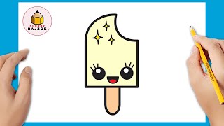 Hogyan rajzoljunk fagylaltot kawaii | Könnyű Rajzok