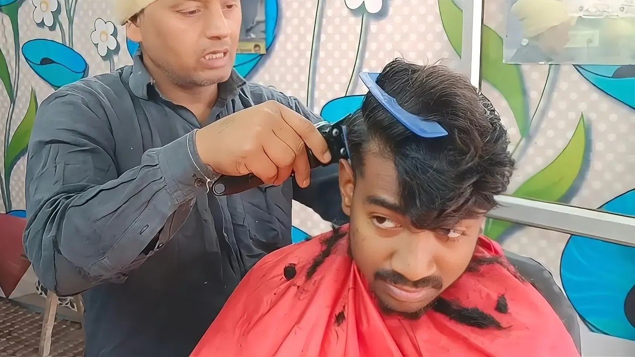 Gaon Ki Barber Shop | 50₹ Mein Haircut & Beard Set 😀vlog-21 | 