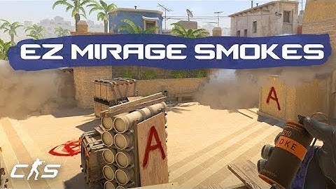 CS2 MIRAGE essential smokes under 2 min