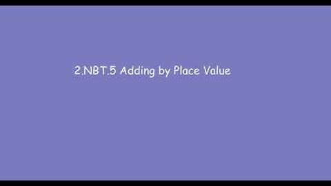 2 NBT 5 Adding by Place Value 2
