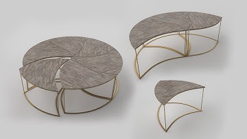 Autodesk 3ds Max Modern Coffee Table Modeling (FULL MODELING)