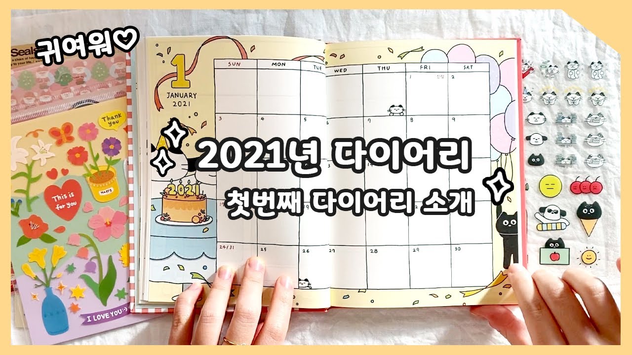 2021년 첫번째 다이어리 & 다이어리 구입할 때 꼭 체크하는 부분! 이야기하는 영상 / 제리니 JRINI