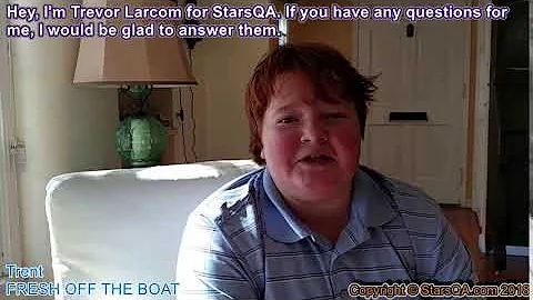 Trevor Larcom wants you to ask him a question on S...