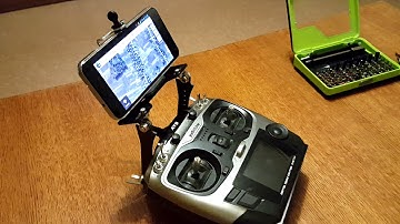 Держатель FPV монитора (телефона, планшета) для радиоаппаратуры (Radiolink AT9).