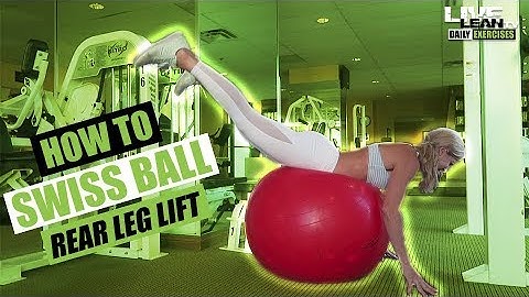 How To Do A SWISS BALL REAR LEG LIFT | Exercise Demonstration Video and Guide