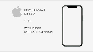 How to install ios beta 13.4.5 with iphone(WITHOUT PC/LAPTOP)