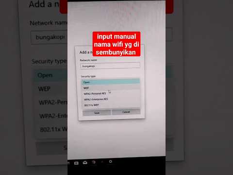 Cara menambahkan ssid yang di sembunyikan di Windows 10
