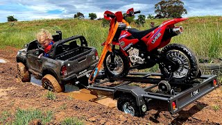 Mini Dirtbike Trailer, Hilux & CRF