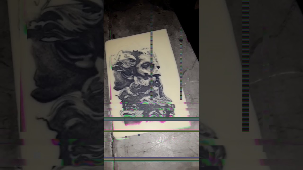 POSEIDON STATUE TATTOO / FAKE SKIN