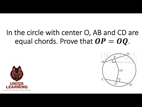 #4 - Circles - Chords of a Circle | Practice Question