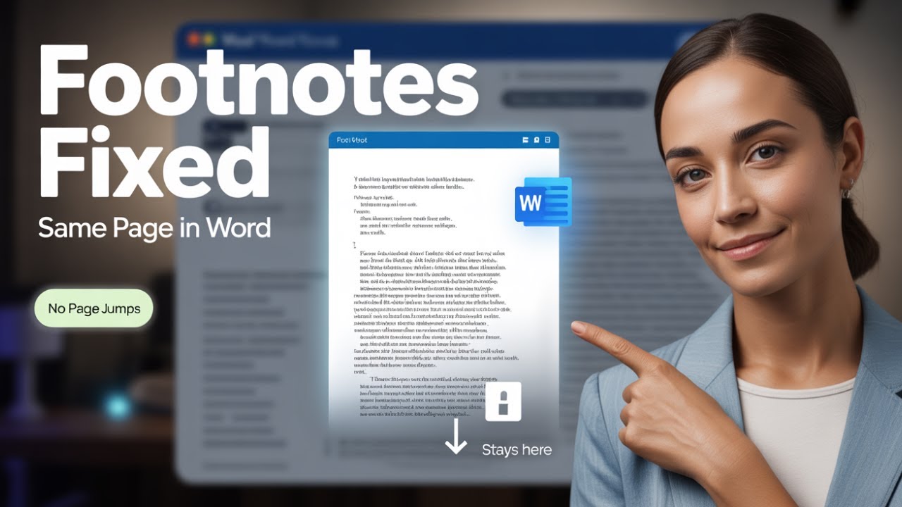 How to Keep Footnotes on the Same Page in Microsoft Word | Step-by-Step ...