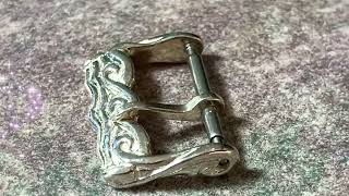 ART DECO STYLE - WATCH BUCKLE - STERLING SILVER 16MM