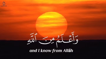 قَالَ إِنَّمَا أَشْكُو بَثِّي وَحُزْنِي إِلَى اللَّهِ _هيثم الدخين_ تلاوة هادئة