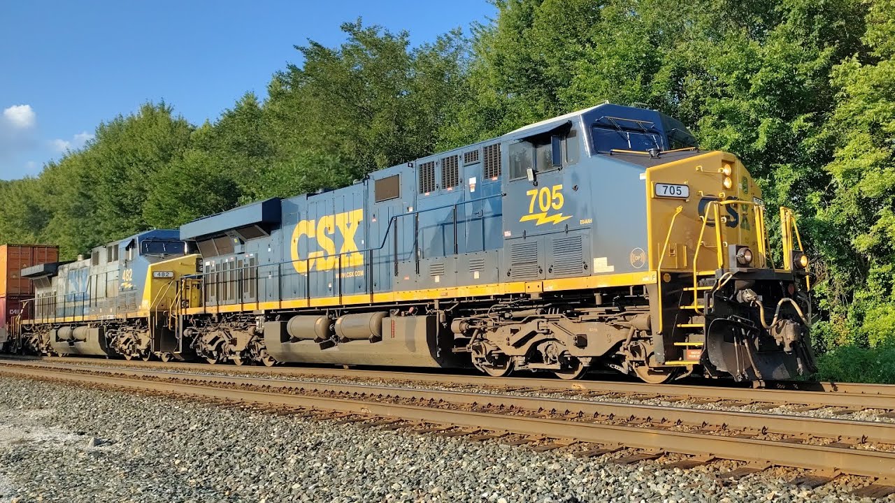 CSX 705 Pemberville, OH 8/7/25 - YouTube