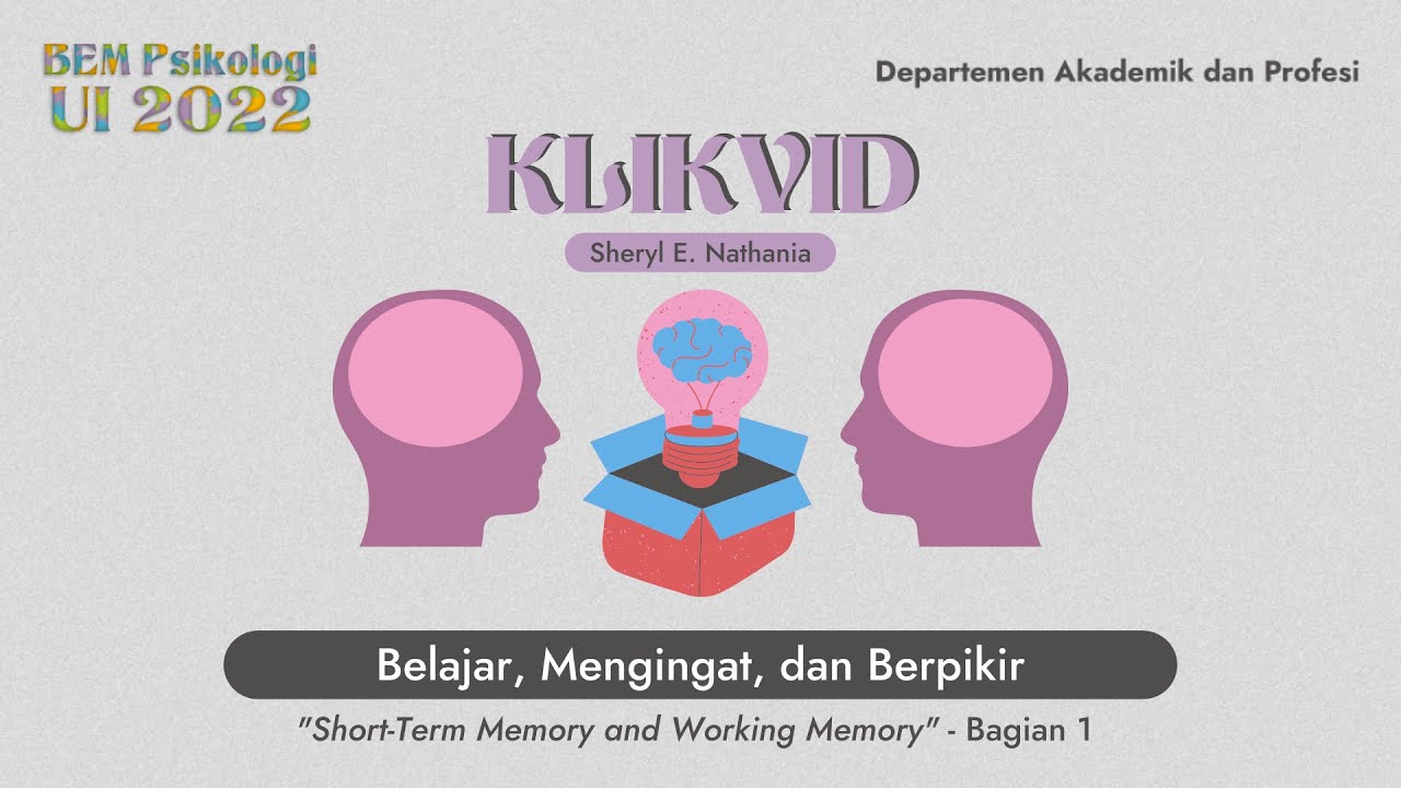 KLIKVID: BMB (Short Term Memory & Working Memory) part 1