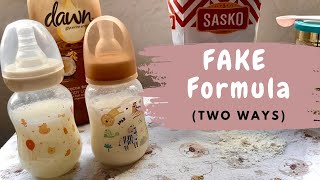 How to make FAKE Formula for Baby Born and Reborn dolls! (TWO WAYS)