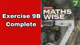 Maths Wise 7 Oxford | Exercise 9 b | Complete
