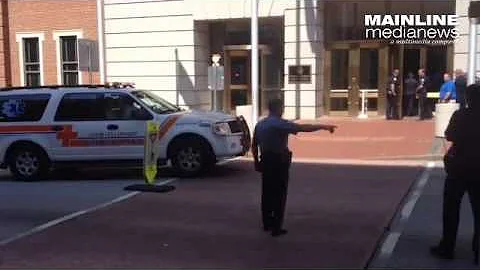 Video from shooting at Chester County Courthouse.Tuesd...  August 26, 2015