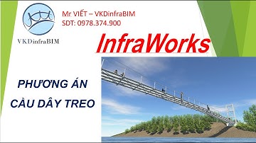 INFRAWORKS - PHƯƠNG ÁN CẦU DÂY TREO