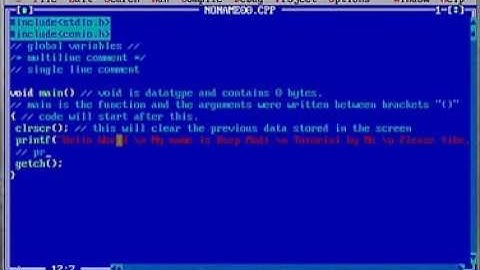 Hello World [ C Program ] [ Tutorial 01 ] [ BY DEEP MODI ]