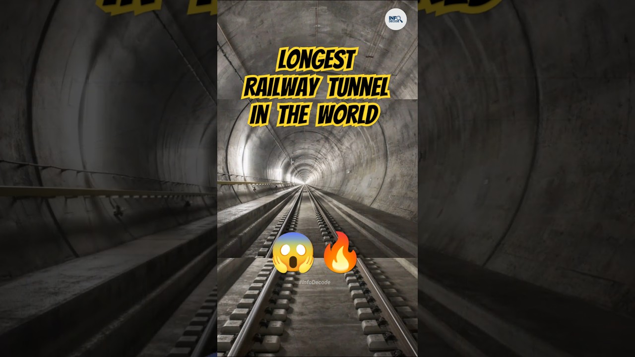 Top 5 Longest Railway Tunnels In The World 2025 🚉 
