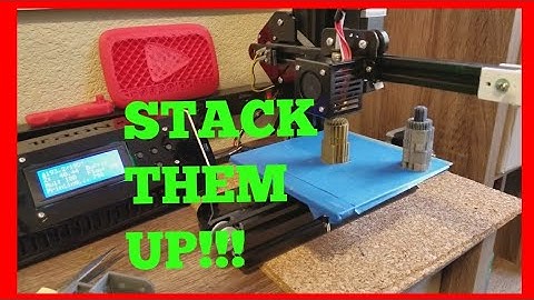 TronXY X1- Stacking 3D Prints?