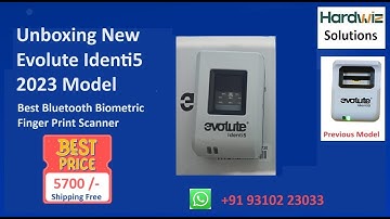 Introducing New Evolute Identi5 2023 Model | Evolute Identi5 Fingerprint Device Fino Evolute Identi5
