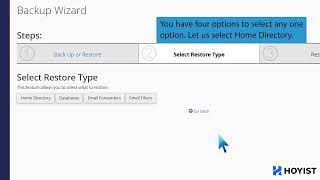How to restore a backup in cPanel with Hoyist screenshot 5