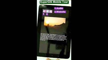 Main functions of SuperGIS Mobile Tour (for Android)