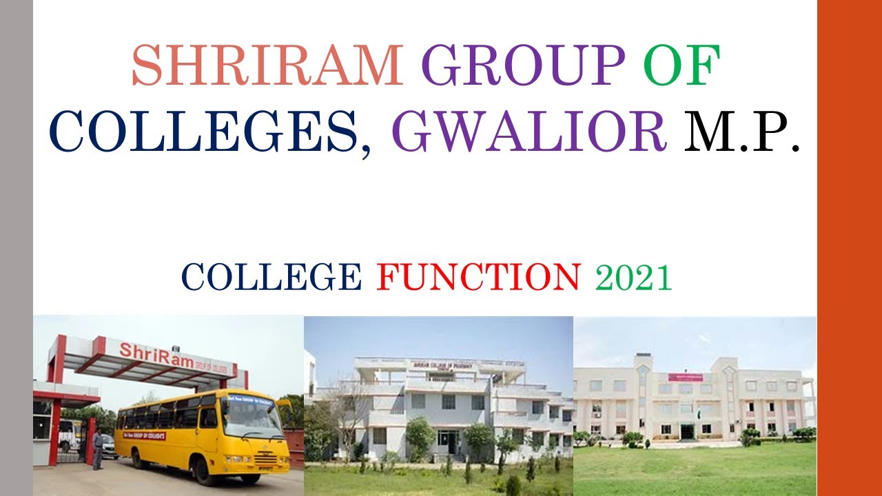 ShriRam College Gwalior MP ShriRam group of Colleges Banmore morena M