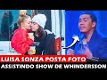 Luísa Sonza posta vídeo assistindo show de Whindersson Nunes  e internautas reagem: &#39;Maturidade&#39;