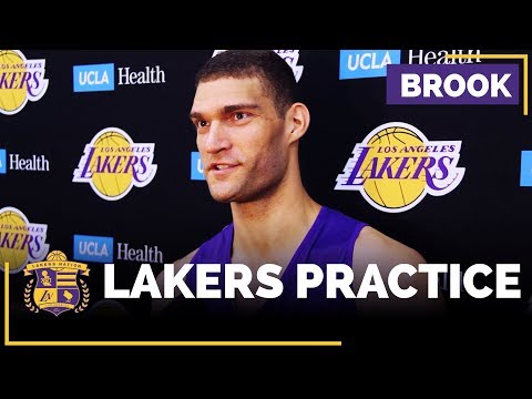 Lakers Practice: Brook Lopez On His First Game, Excitement For Opening Night