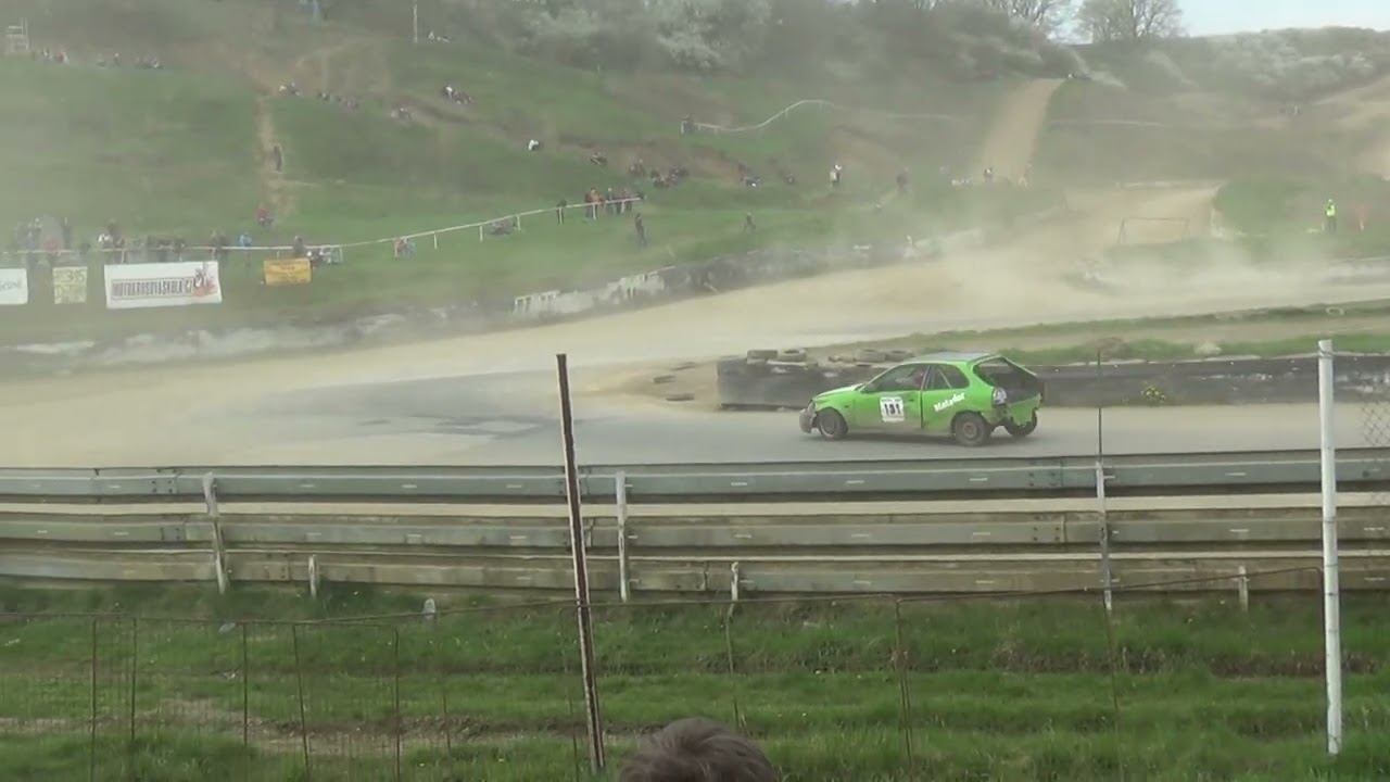 Rallycross Sedlčany 12.4.2014 první rozjížďka auta do 1600