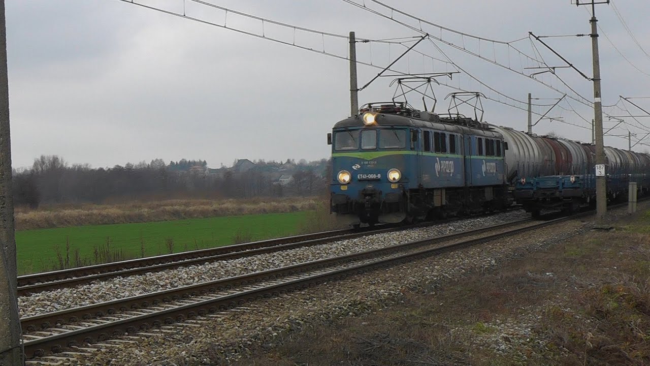 ET41-105 & ET41-068 czyli idealna mijanka Jamników;Ostrowiec Świętokrzyski