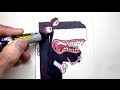 How to draw Alphabet Lore Zombie | Lettle F | 4K video