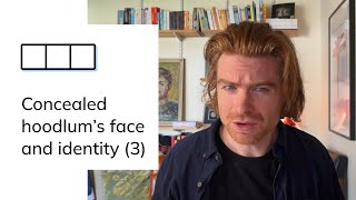 Minute Cryptic Clue #15: Concealed hoodlum's face and identity (3)