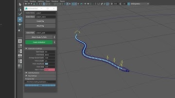 mzSnakeTool - Maya Snake Animation Tool