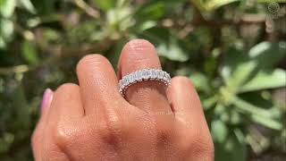 Player Profile Emerald Cut Diamond Eternity Band | Emerald Eternity Ring  @ourosjewels
