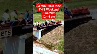 $4 Real Train Ride on Mini Train & Tracks This Weekend
