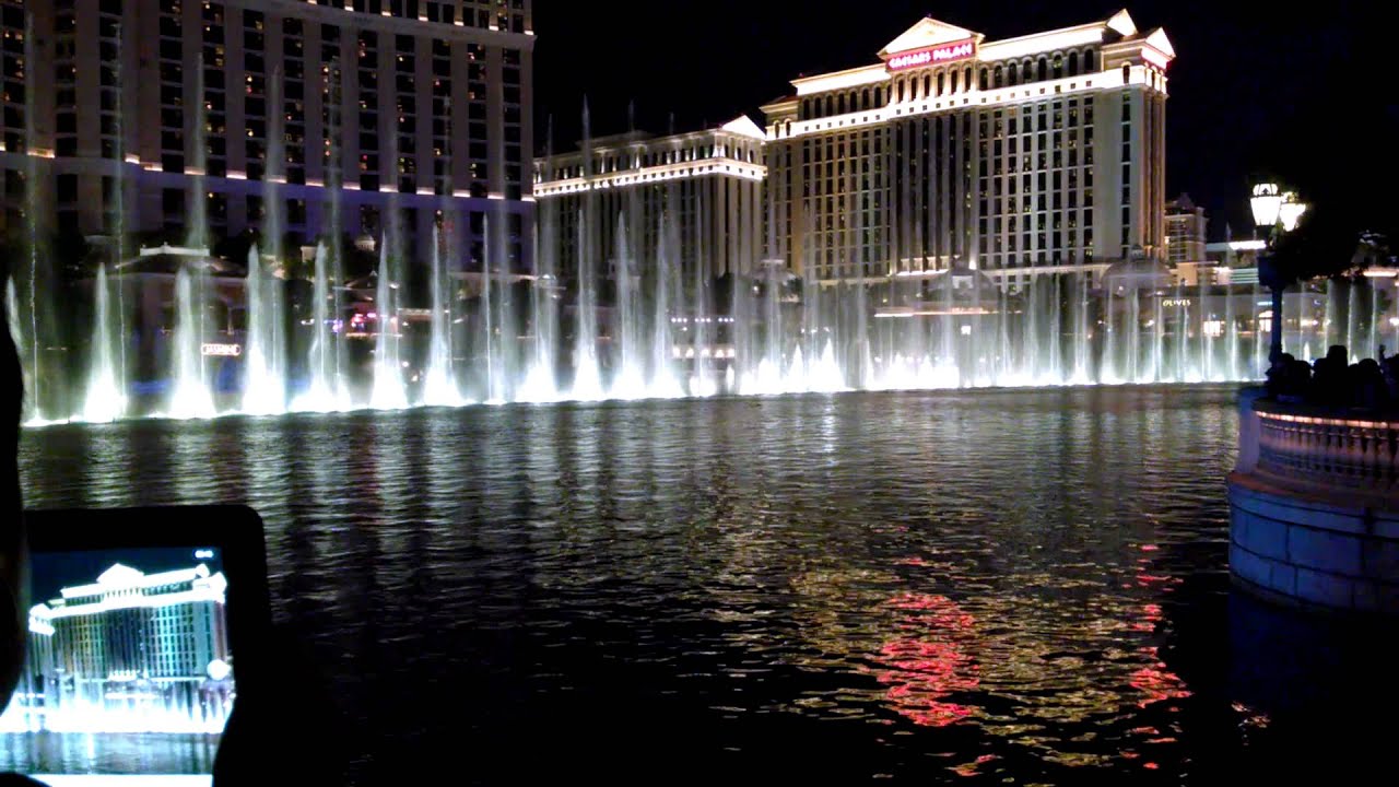 Fountains at the Bellagio Pool Lucy in the Sky with Diamonds YouTube