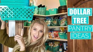 Is your Pantry a Mess? Ever wondered how to organize your pantry? Time to share some Dollar Tree Pantry Organization Ideas! 