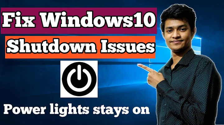 How to fix windows 10 won't shut down properly | Laptop power light and fans stays on after shutdown