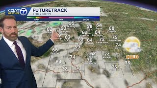 Challenging record highs one more time before the next storm rolls in tomorrow