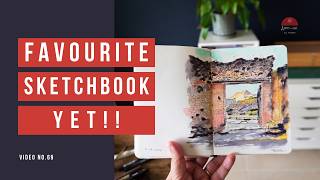 Sketchbook Tour | Rediscovering Line & Wash with Watercolour & Mixed Media | Bonus Timelapse Demo screenshot 3