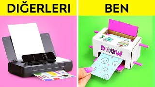 Kartondan Şirin DIY Yazıcı! 123 GO! ile Harika Ebeveynlik Fikirleri