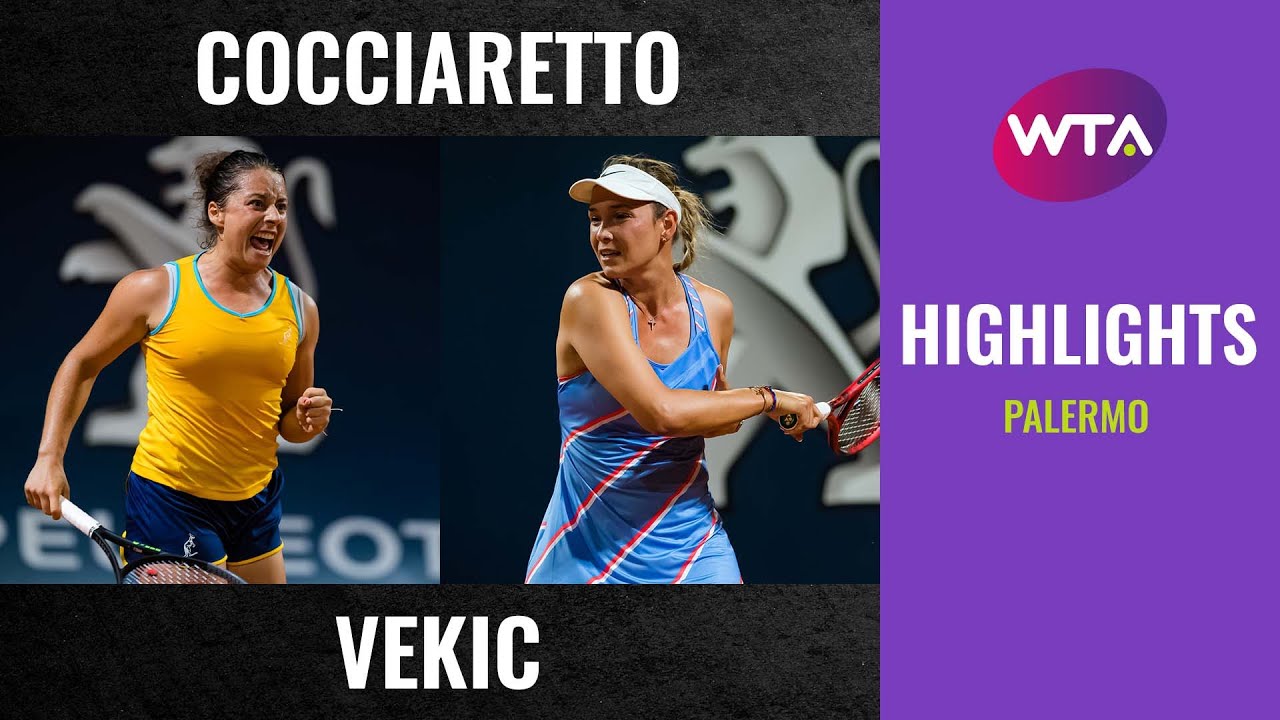 Elisabetta Cocciaretto vs. Donna Vekic | 2020 Palermo First Round | WTA Highlights