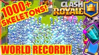 CLASH ROYALE WORLD RECORD!! MOST SKELETONS EVER 1000+!! screenshot 4