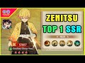 Demon Slayer Mobile - Review Zenitsu Sleep Ver SSR TOP 1 Hiện Tại Cực Mạnh Dễ Nâng Sao Dễ Gacha