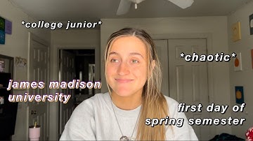 first day of spring semester 2022 // james madison university