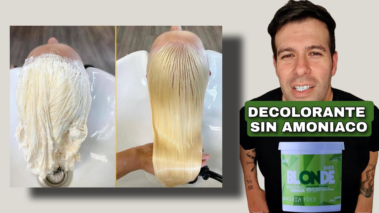 Como FUNCIONA el POLVO DECOLORANTE sin AMONIACO - YouTube